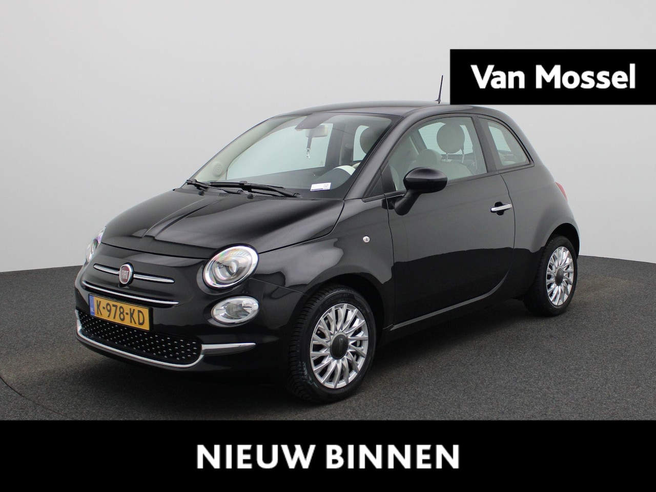 Fiat 500 - 1.0 Hybrid Lounge | Airconditioning | Half-Leder | Parkeersensoren - AutoWereld.nl