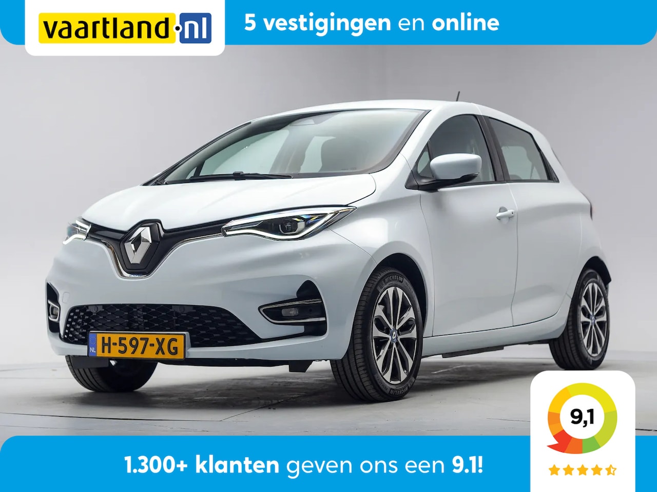 Renault Zoe - R135 Zen 52 kWh 3 fase [ Koopaccu LED Navi Apple/Android Standkachel ] - AutoWereld.nl