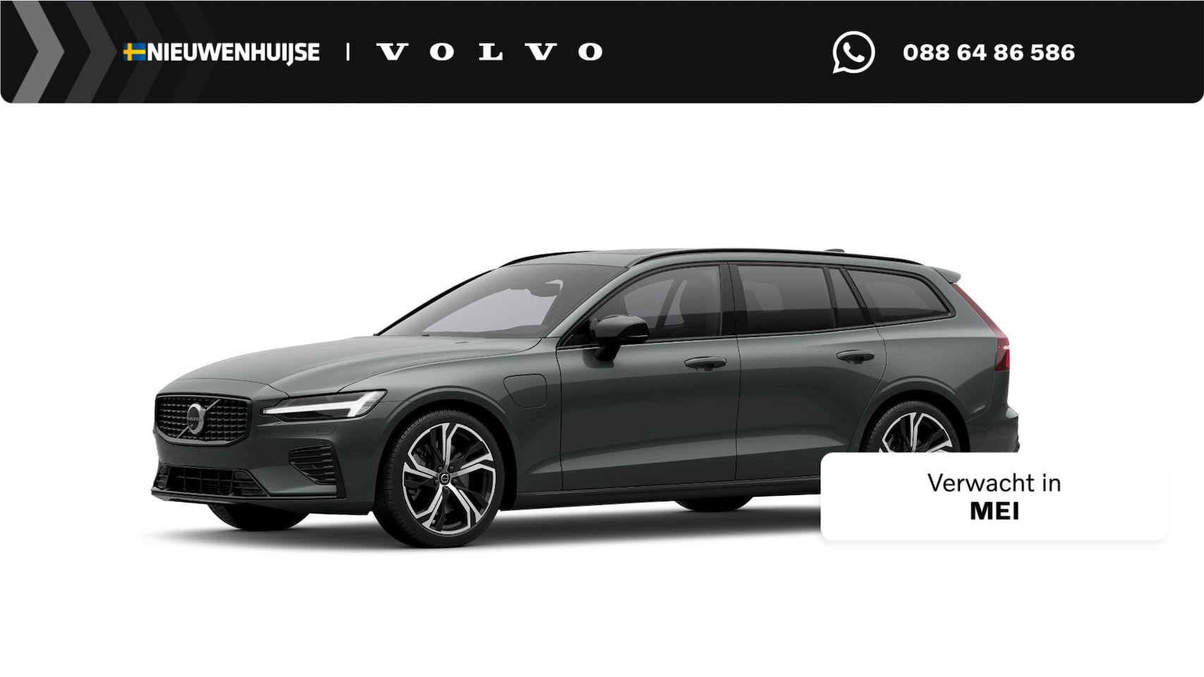 Volvo V60 - 2.0 T6 Plug-in hybrid AWD Ultra Dark | Sportstoelen | Schuif-/Kanteldak | Full-LED | Adapt - AutoWereld.nl