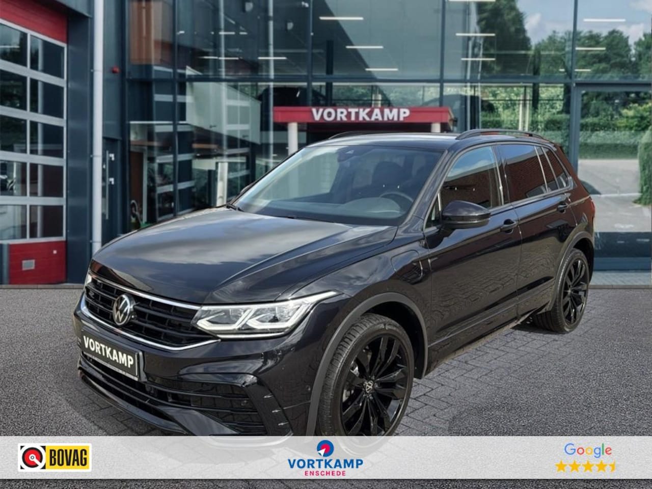 Volkswagen Tiguan - 1.4 TSI EHYBRID R-LINE B LEDER/TREKHAAK/ACC/360-CAMERA/STOELVERW - AutoWereld.nl