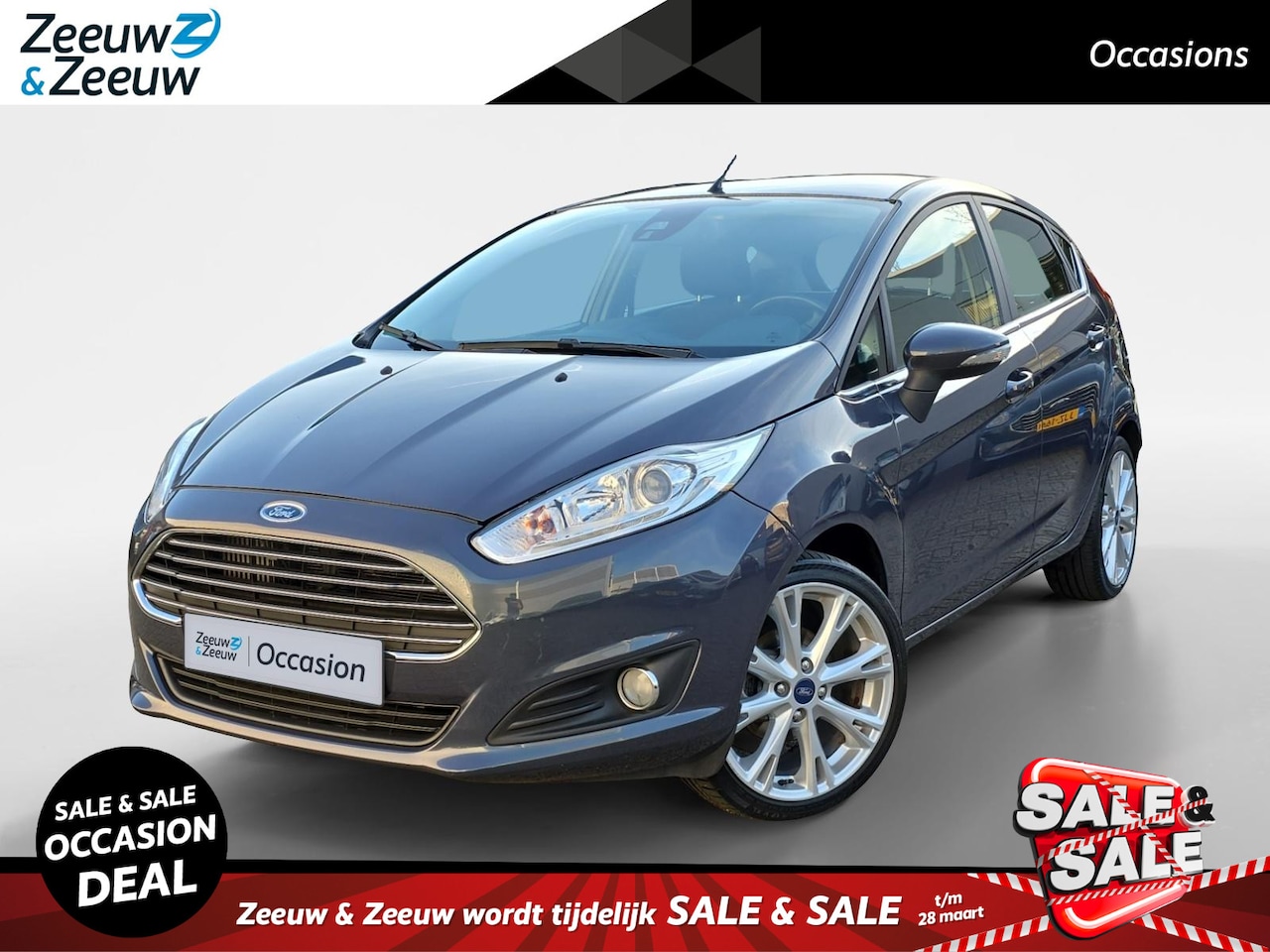 Ford Fiesta - 1.0 EcoBoost Titanium | Parkeersensoren | Voorruitverwarming | Navigatie | Climate Control - AutoWereld.nl