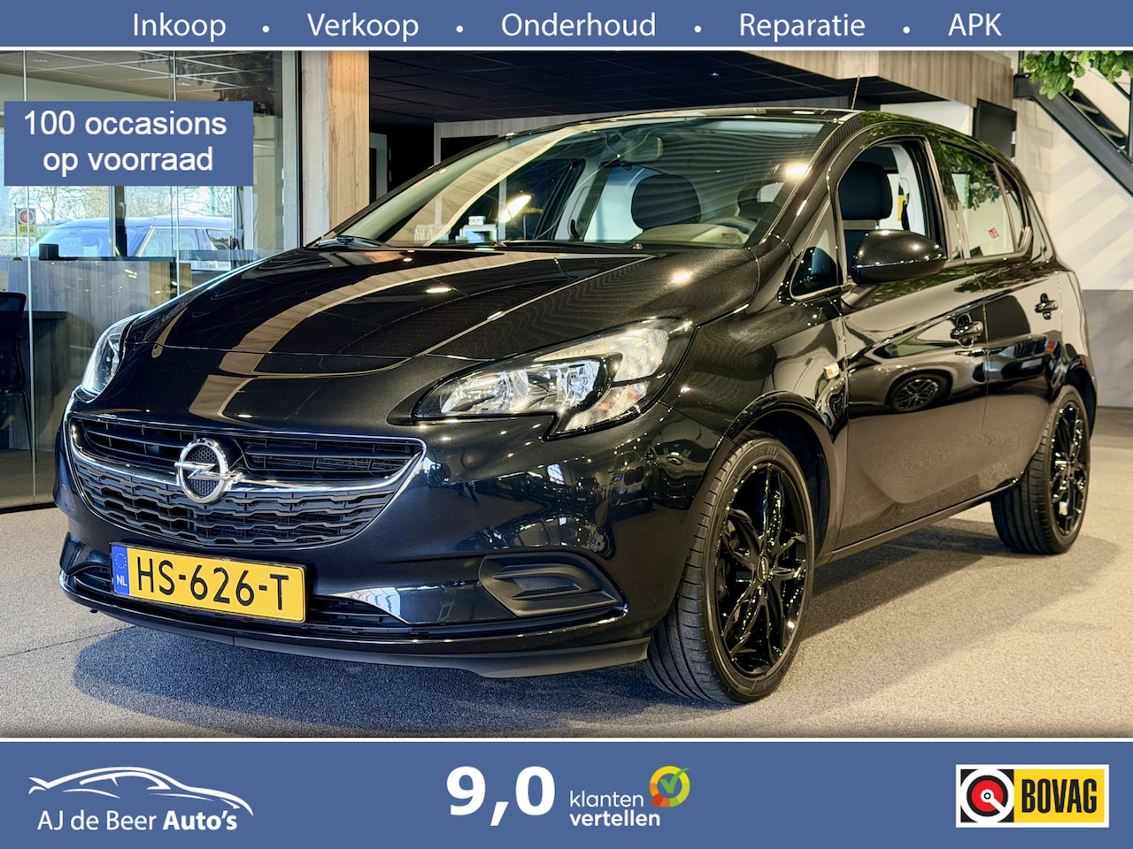 Opel Corsa - 1.4 Edition Black edition | 5 deurs | Airco | Nette auto - AutoWereld.nl