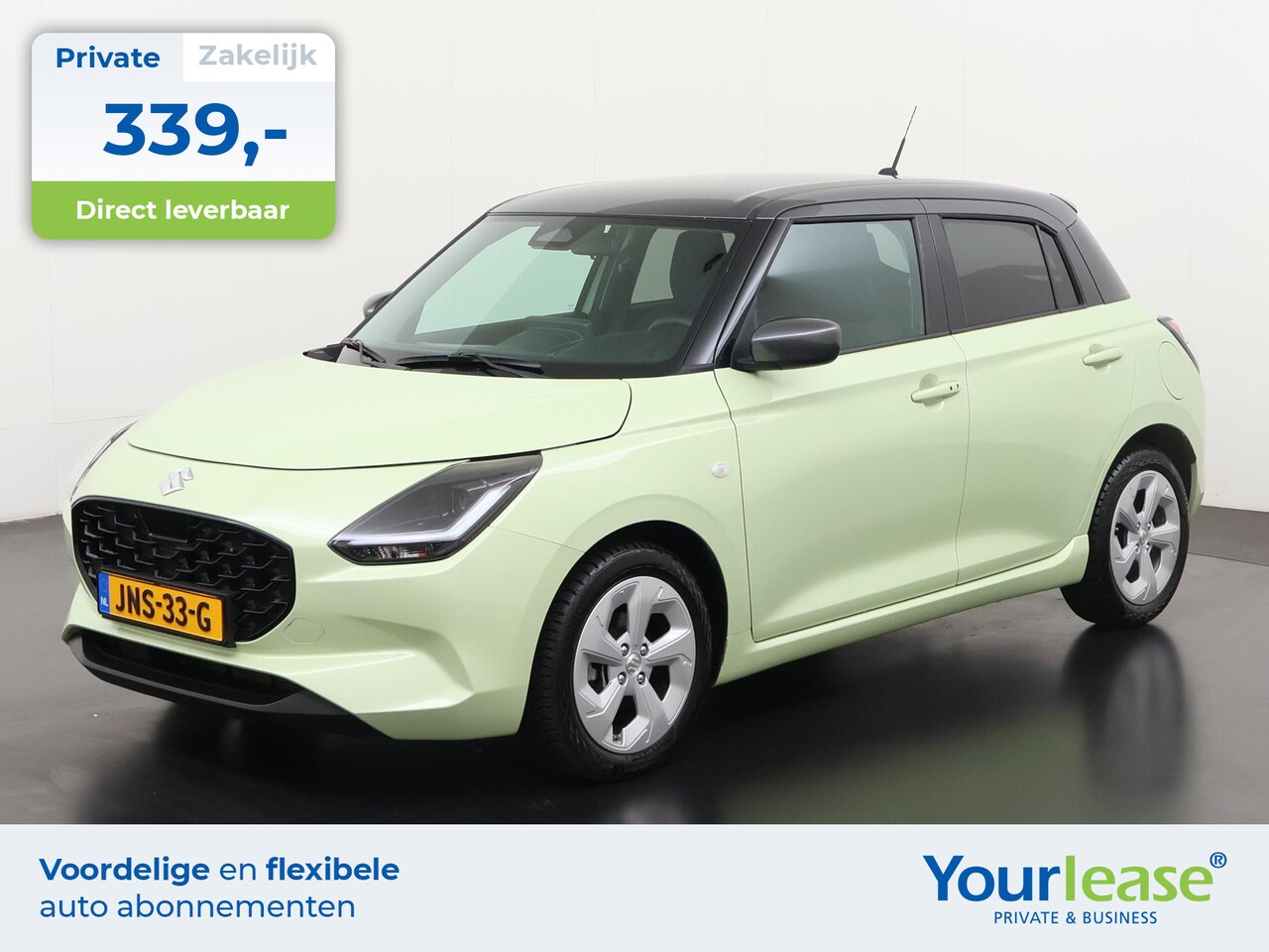 Suzuki Swift - 1.2 Select Smart Hybrid Two-Tone | All-in 339,- Private Lease | Direct uit voorraad - AutoWereld.nl