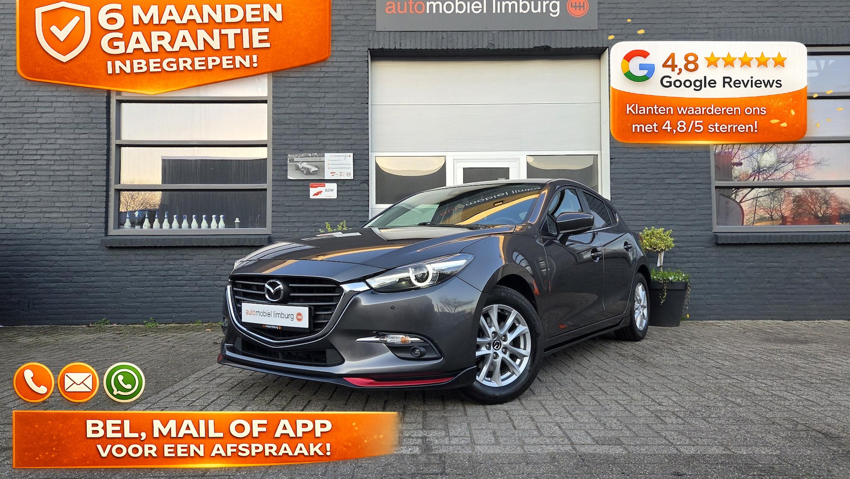 Mazda 3 - 2.0 SkyActiv-G Exclusive-Line | NAVIGATIE | LED | AERO PAKKET | DEALER ONDERHOUDEN - AutoWereld.nl