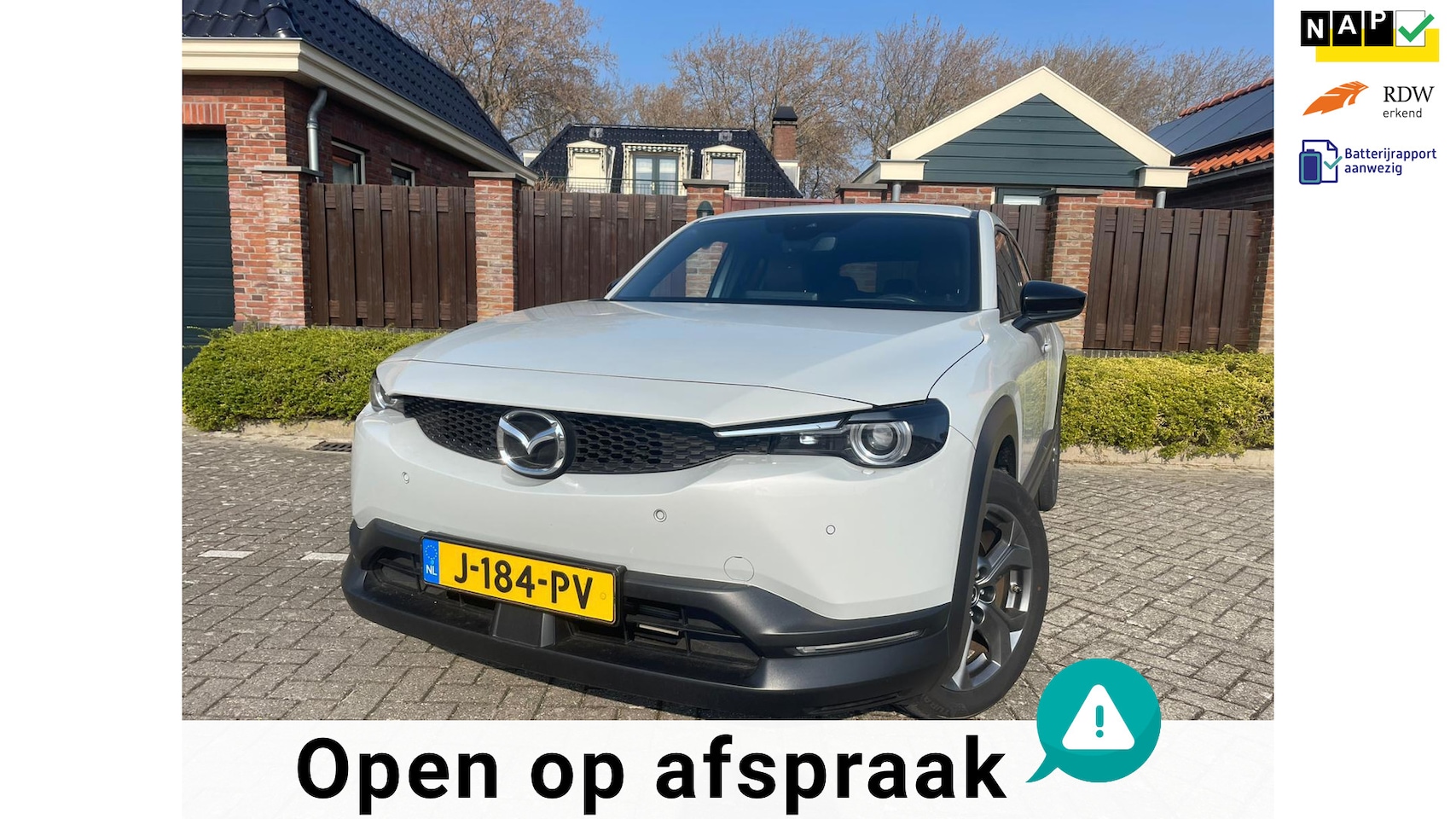 Mazda MX-30 - E-SkyActiv 145 First Edition 36 kWh SOH 93,25% - AutoWereld.nl