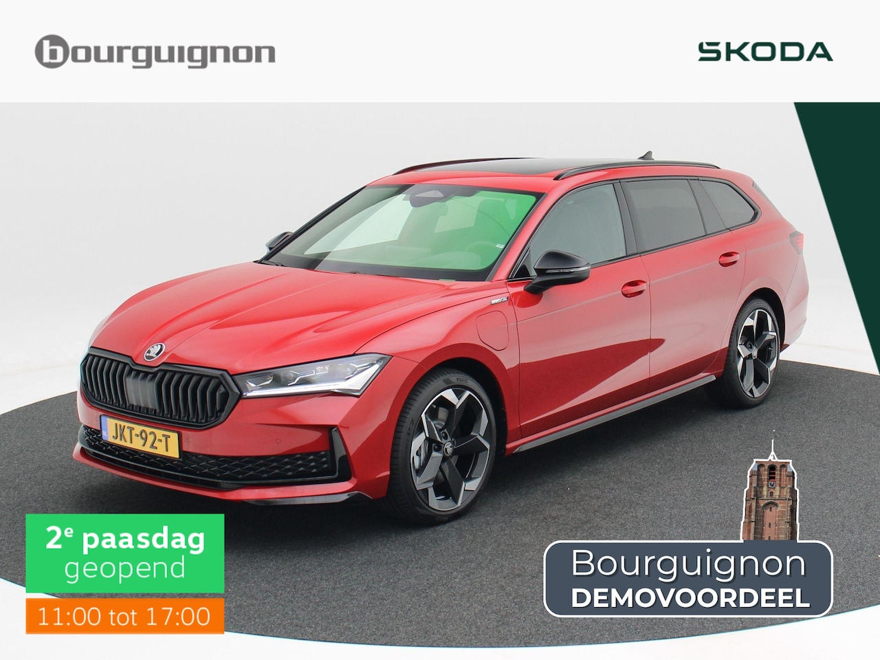 Skoda Superb Combi - 1.5 TSi 204 Pk PHEV Sportline Business | Panoramadak | Trekhaak | Head-Up | 19 Inch | Stoe - AutoWereld.nl