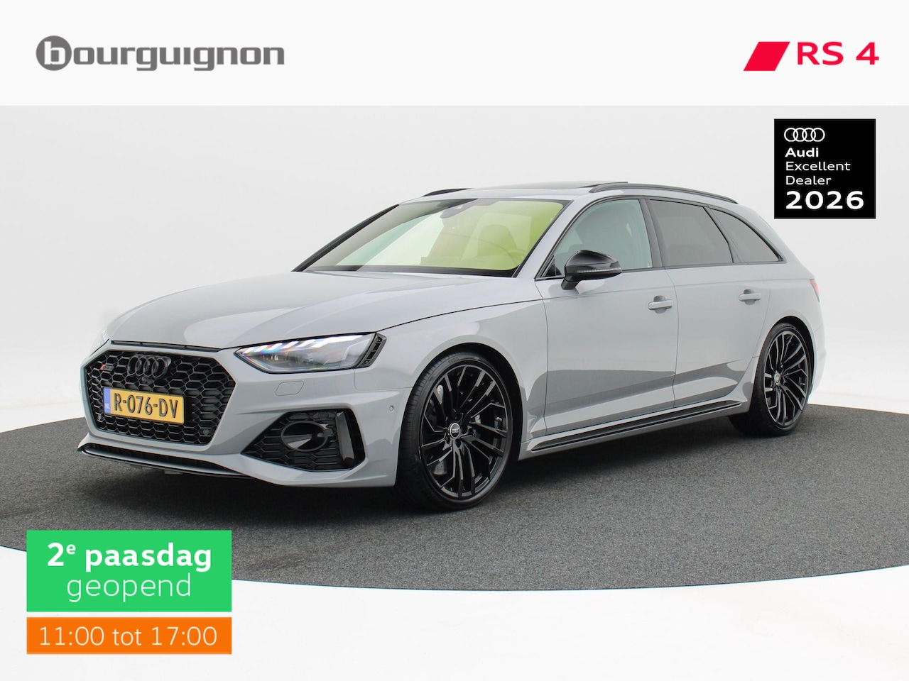 Audi RS4 - Avant 2.9 TFSi 450 Pk quattro | Panoramadak | B&O Audio | Carplay | Adaptive Cruise | Stoe - AutoWereld.nl