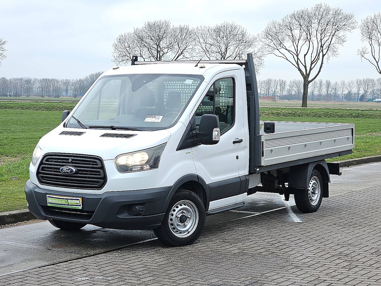 Ford Transit - 310 2.0 TDCI L3 Open-Laadbak NAP Airco Oh-historie 1e Eigenaar 3-Zits Trekhaak! - AutoWereld.nl