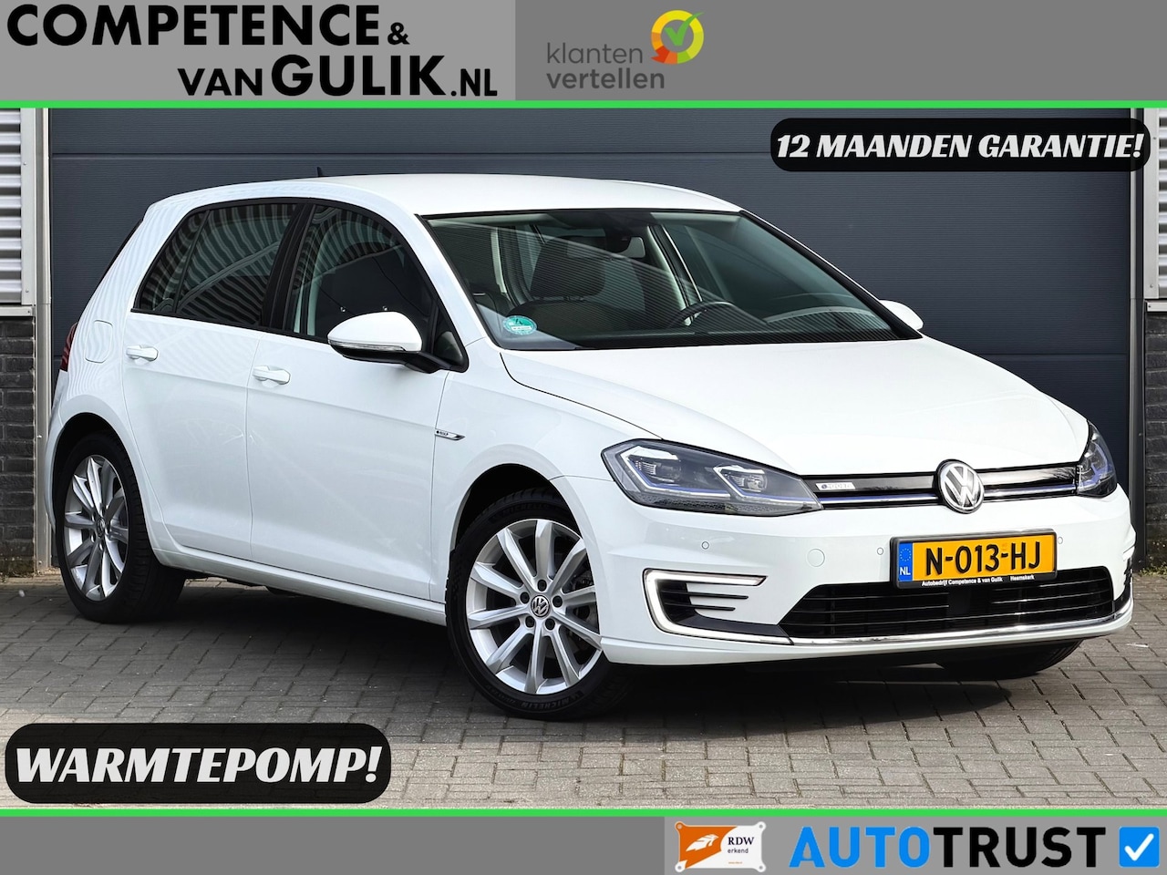 Volkswagen e-Golf - E-DITION | Warmtepomp | Carplay | Navigatie | LED | - AutoWereld.nl