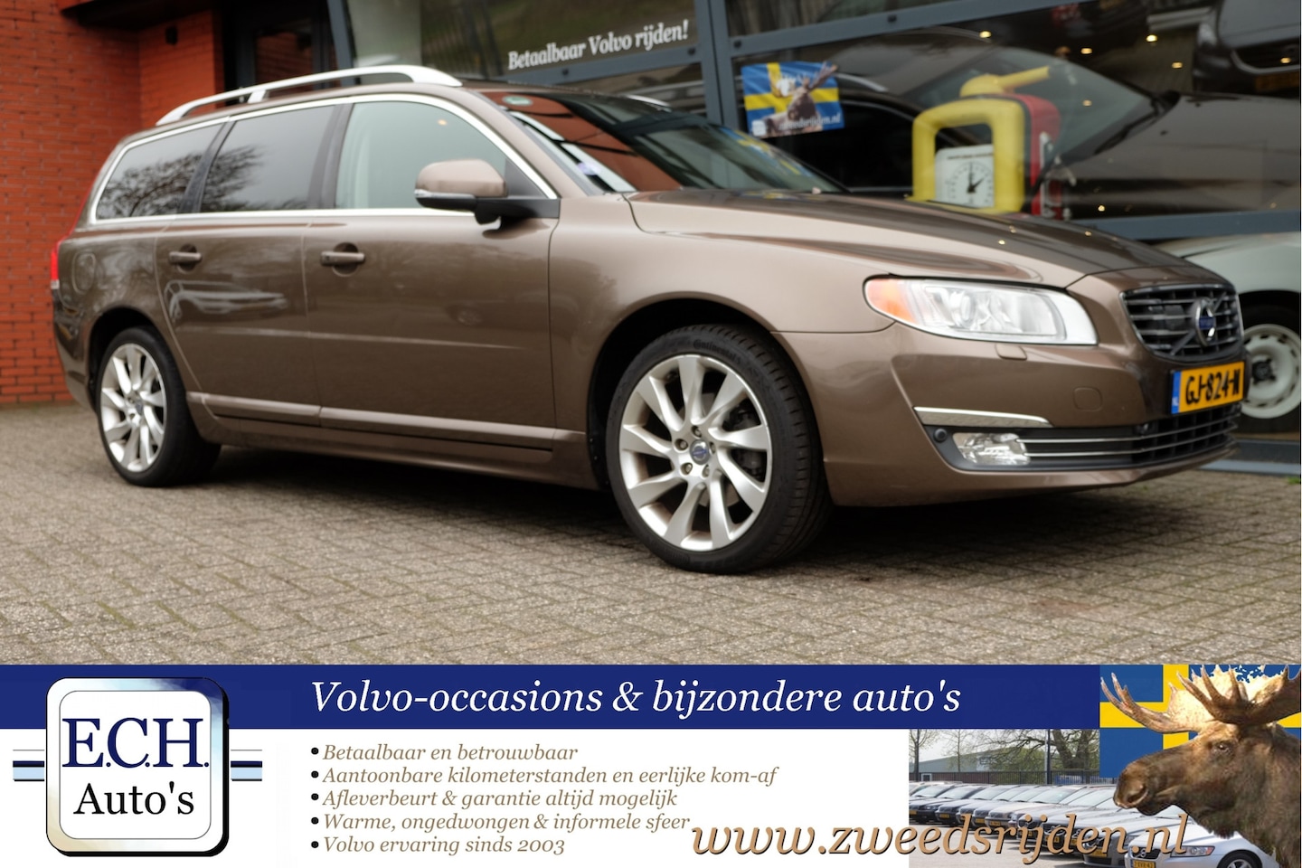 Volvo V70 - T4 180 pk Aut. Summum, Leer, Schuifdak, Stoelventilatie - AutoWereld.nl