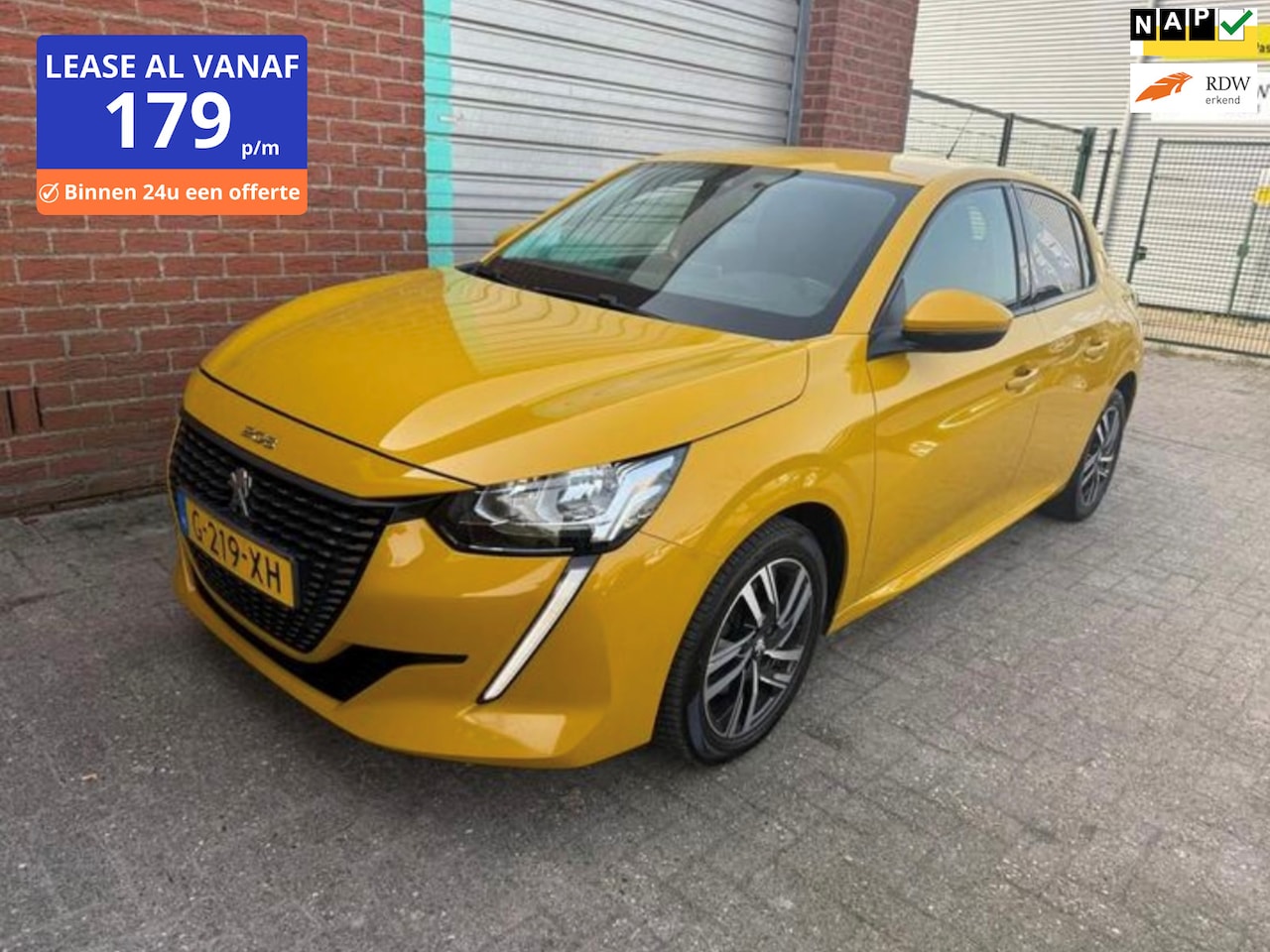 Peugeot 208 - 1.5 BlueHDi Blue Lease Allure NAV.+ Clima Bj:2020 NAP! - AutoWereld.nl