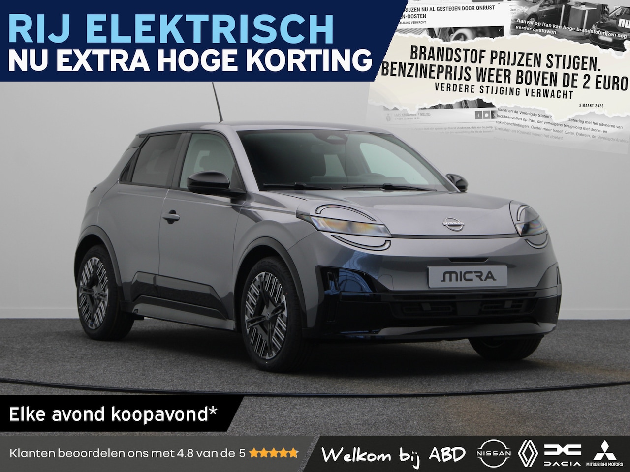Nissan Micra - Engage 40 kWh | Parkeersensoren achterzijde - AutoWereld.nl