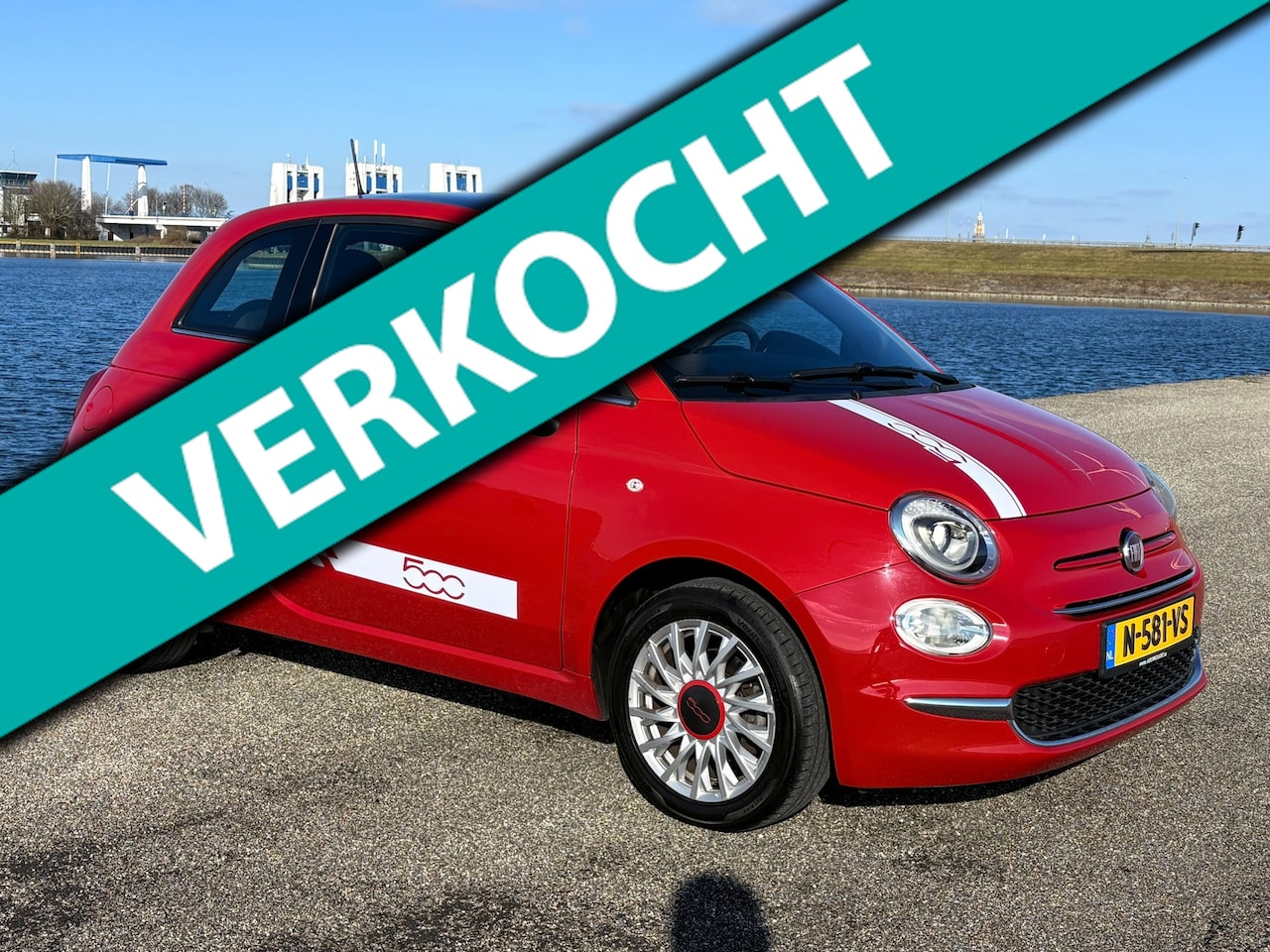 Fiat 500 - 1.0 Hybrid RED/Clima/Navi/Led/Panorama dak/Zeer nette NL - AutoWereld.nl