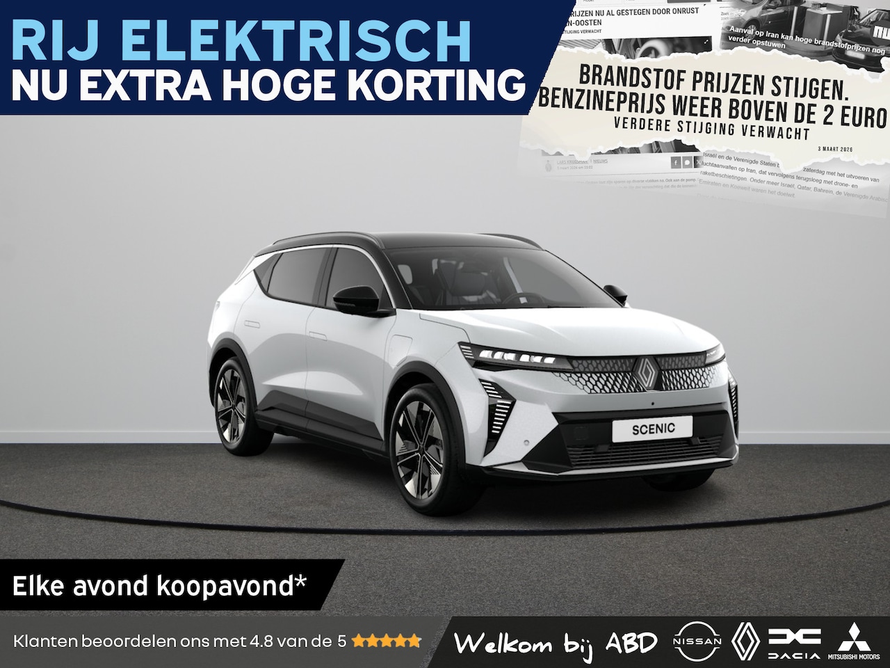 Renault Scenic E-Tech - Techno Long range | Achteruitrijcamera | Adaptive Cruise Control | Adaptive Vision LED kop - AutoWereld.nl
