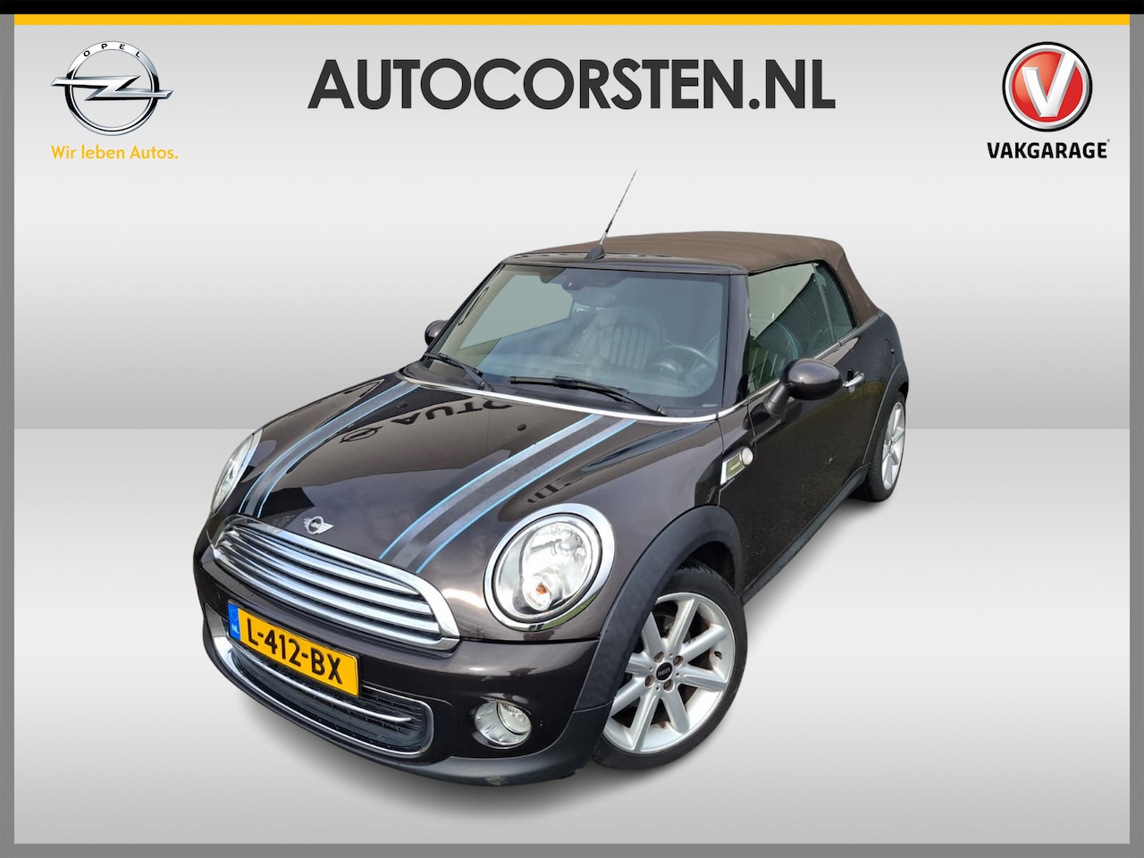 MINI Cabrio - Mini 1.6 Cooper Chili Leer Elek.dak Stoelverw. Ecc Pdc Mistlampen CruiseControl Radio Cd/U - AutoWereld.nl
