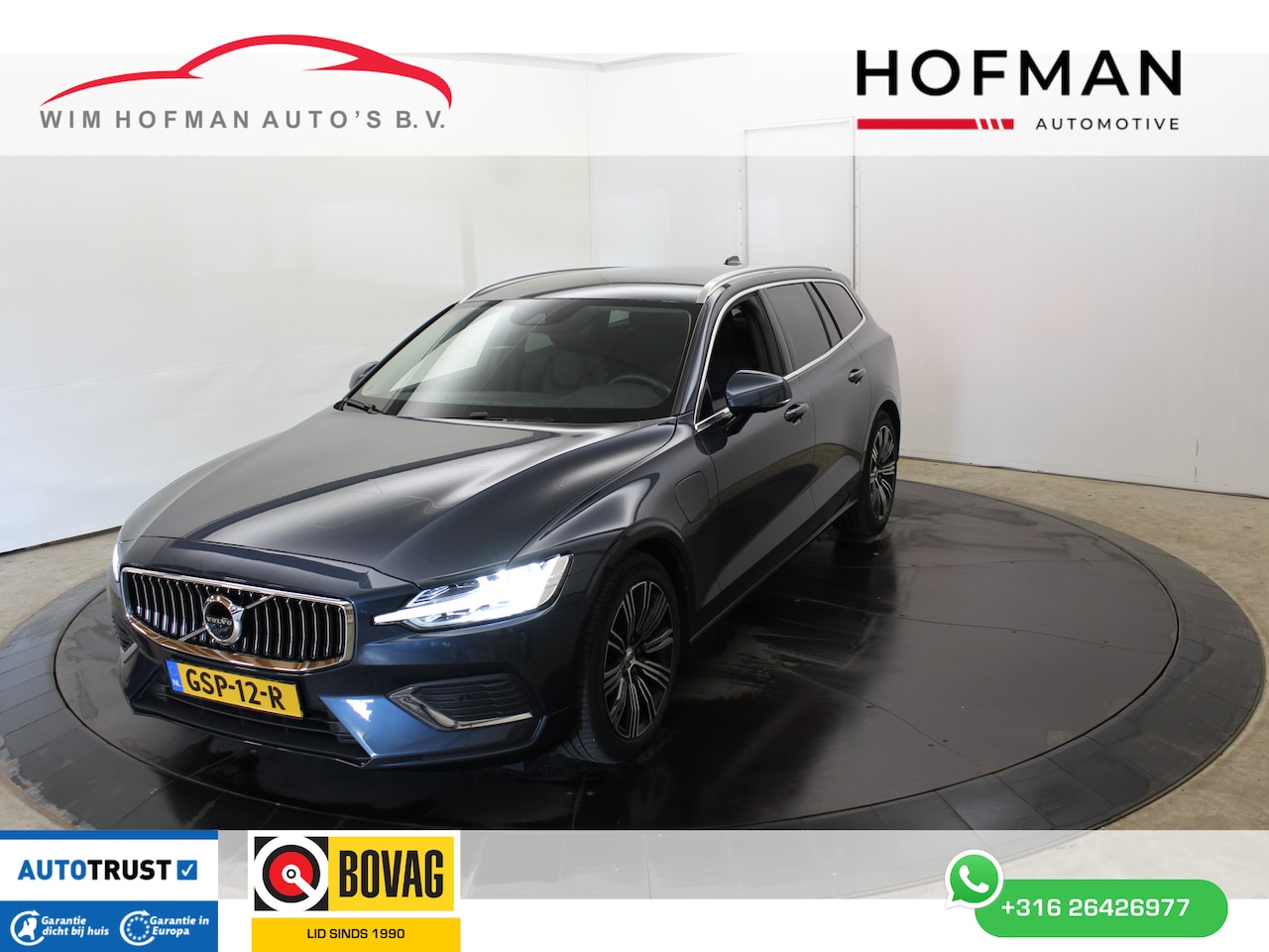 Volvo V60 - 2.0 T6 Recharge AWD PHEV R-Design 360°Camera Vol Leder - AutoWereld.nl