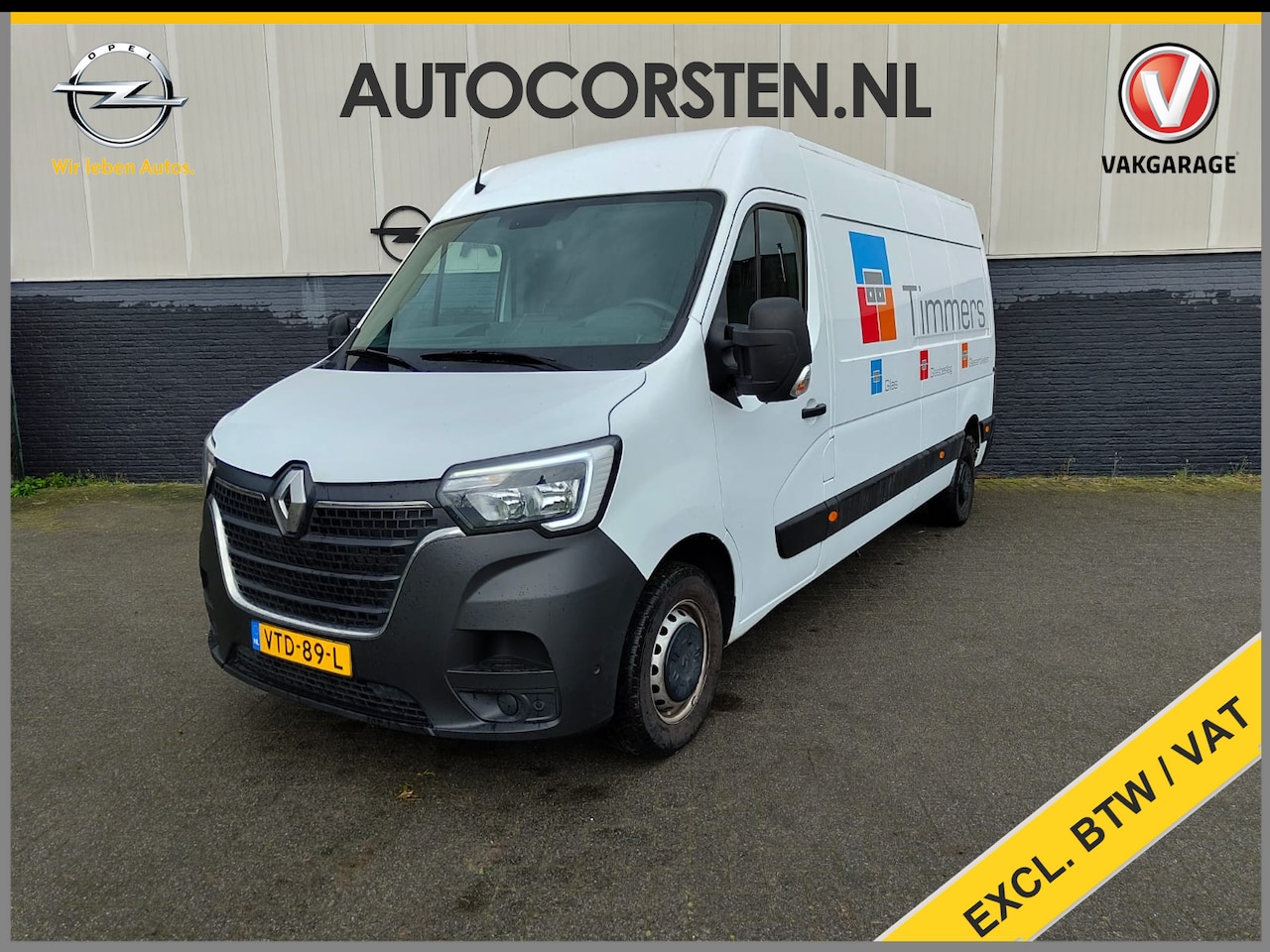 Renault Master - T35 2.3DCi 150PK L3H2 3-Persoons Euro 6 Camera Airco Cruise Control Dodehoek Assist Pdc Bl - AutoWereld.nl