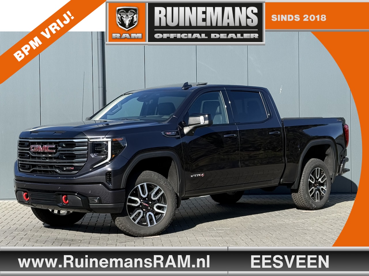 GMC Sierra - AT4 6.2L V8 420 PK / BPM VRIJ!! / VIRTUAL COCKPIT / HEAD UP / 360 CAMERA / BOSE / LEDER / - AutoWereld.nl