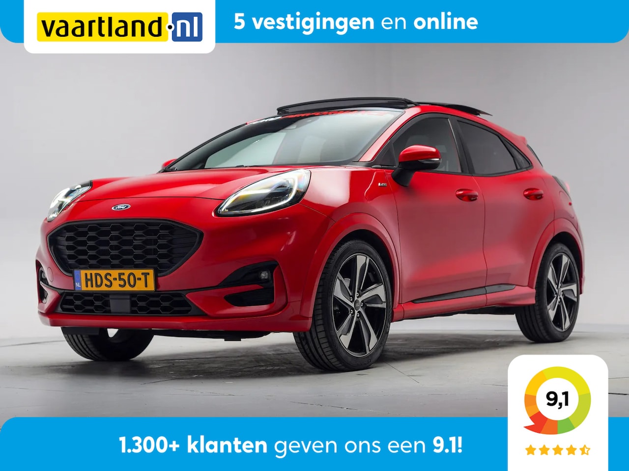 Ford Puma - 1.0 EcoBoost Hybrid 155pk ST-Line [ Panoramadak B&O Half Leder LED ] - AutoWereld.nl
