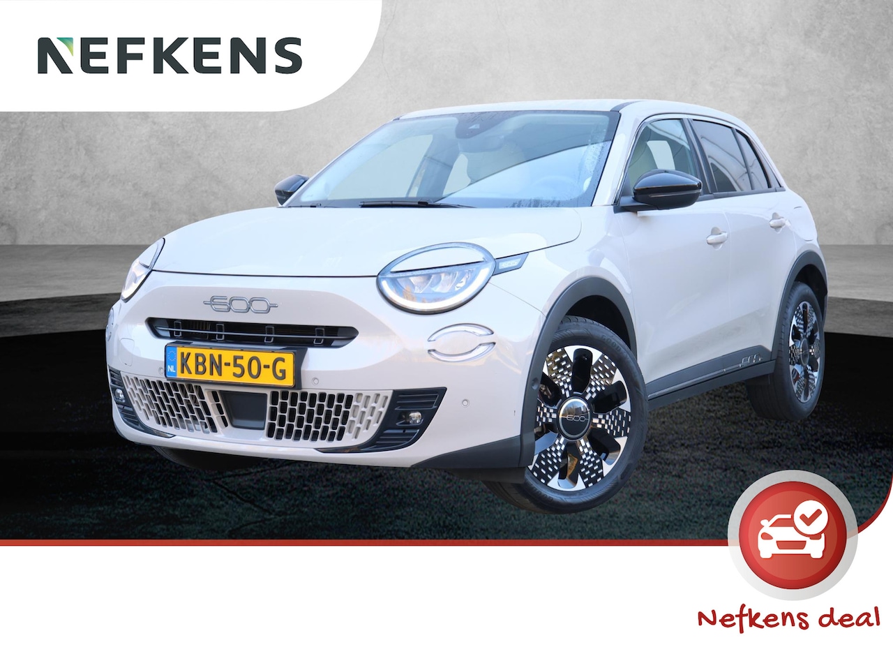 Fiat 600 - 1.2 Hybrid La Prima | Lederen bekleding | Navigatie | Apple Carplay/Android Auto | Adaptiv - AutoWereld.nl