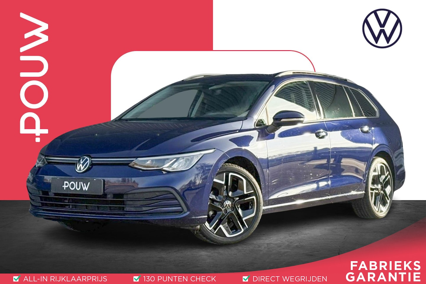 Volkswagen Golf Variant - 1.0 TSI 110pk Life | 18" Velgen | Navigatie | Adaptive Cruise | Camera | DAB - AutoWereld.nl