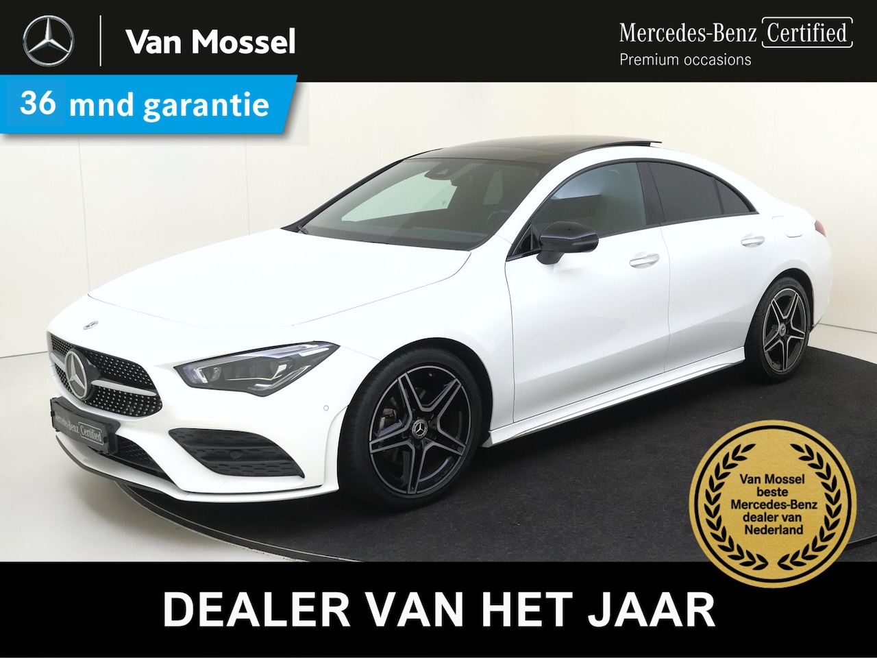 Mercedes-Benz CLA-Klasse - 180 Business Solution AMG / Panoramadak/ Night/ Sfeerverlichting/ Memory/ Multibeam - AutoWereld.nl