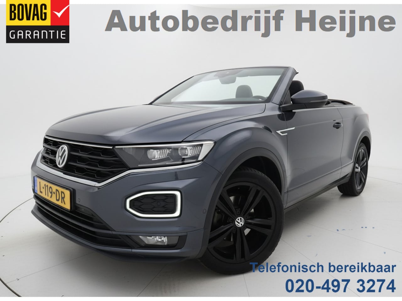 Volkswagen T-Roc Cabrio - 1.5 TSI 150PK DSG R-LINE SPORT CAMERA/ACC/NAVIGATIE - AutoWereld.nl