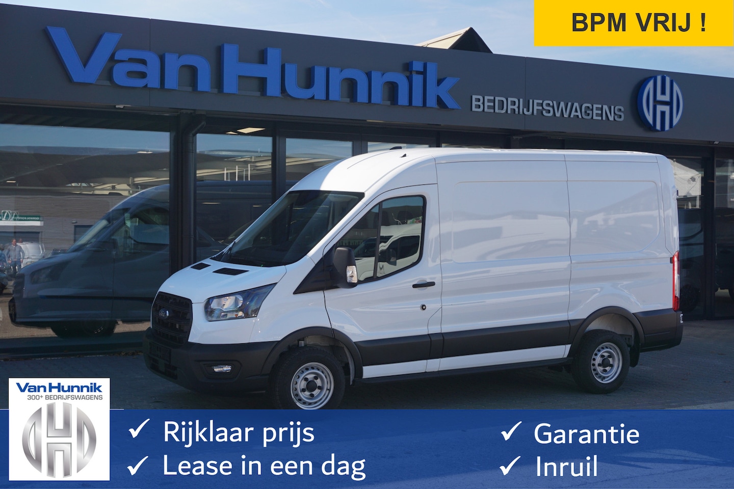 Ford Transit - 290M 105PK L2H2 BPM VRIJ!! Airco, PDC, Bluetooth! NR. J344* - AutoWereld.nl
