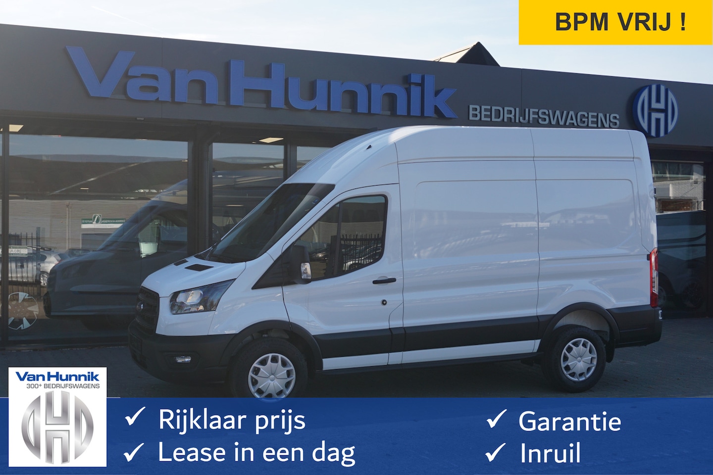 Ford Transit - 310M 130PK Trend L2H3 BPM VRIJ!! Airco, Cruise, Camera!! NR. J344* - AutoWereld.nl