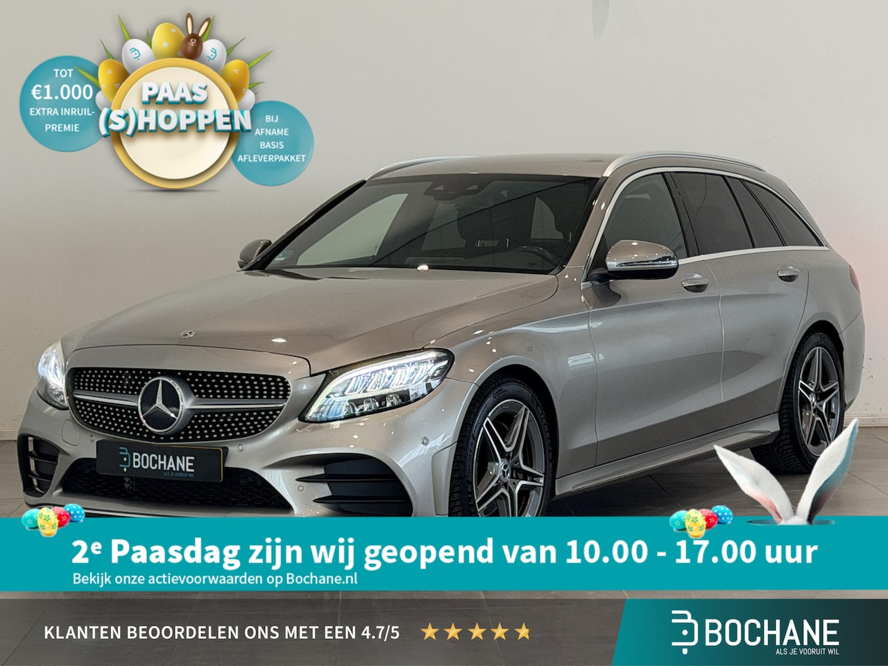 Mercedes-Benz C-klasse Estate - 180 Business Solution AMG | Navigatie | Climate Control | Cruise Control | Stoelverwarming - AutoWereld.nl