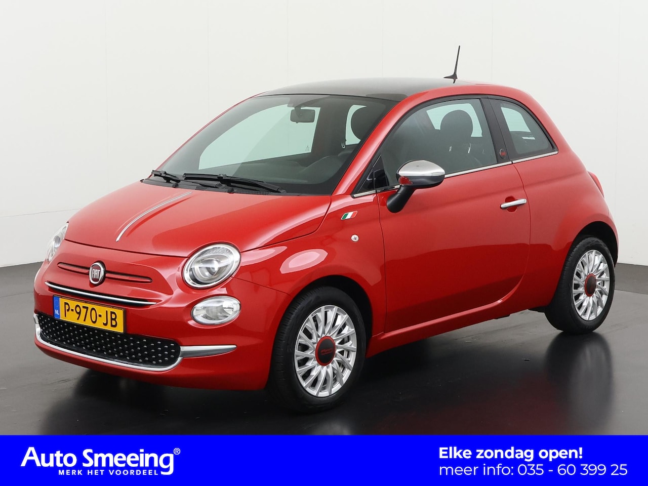 Fiat 500 - 1.0 Hybrid RED | Panoramadak | Digital Cockpit | Navigatie | Zondag Open! - AutoWereld.nl
