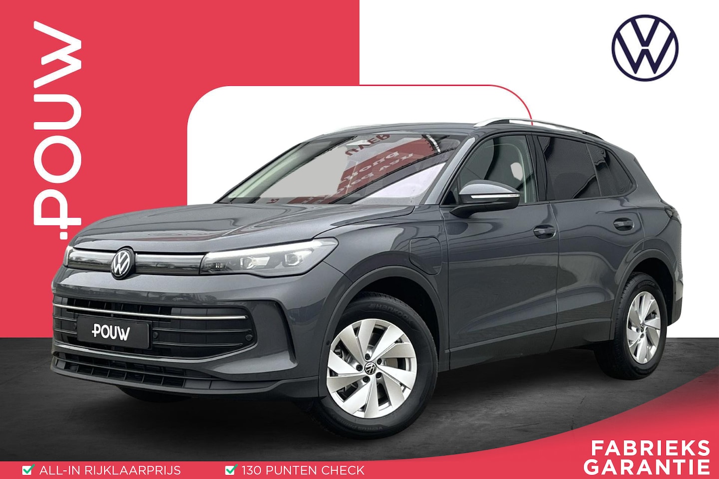 Volkswagen Tiguan - 1.5 eHybrid 204pk DSG Life Edition App Connect | Trekhaak | Adaptive Cruise - AutoWereld.nl