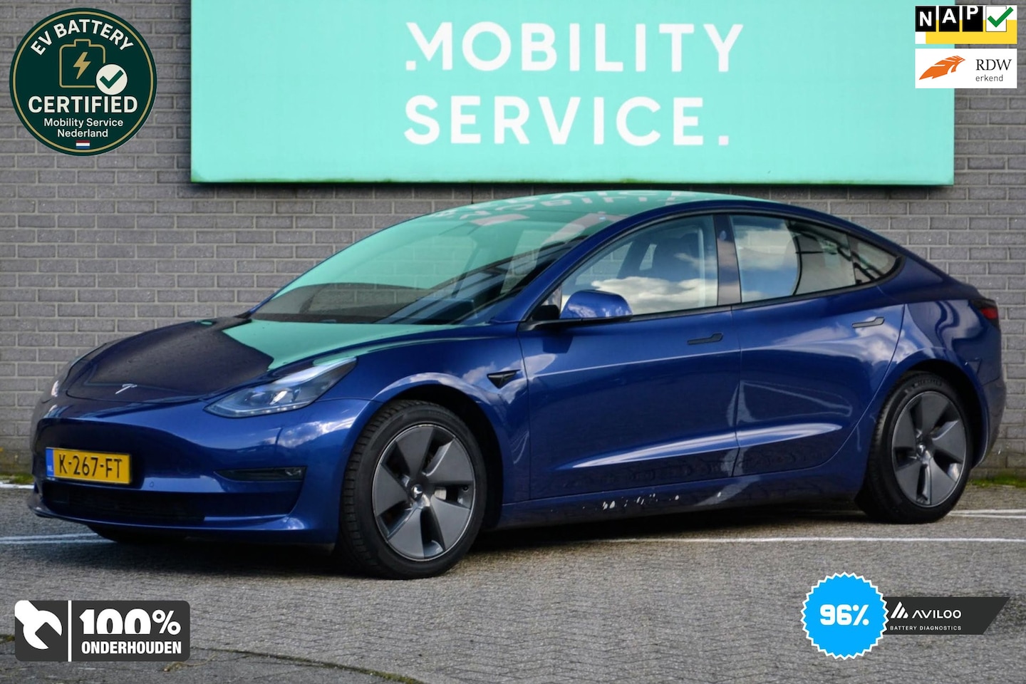 Tesla Model 3 - Long Range RWD Long Range AWD 75 kWh SOH96% Pano AutoPilot LED ACCU- CHECK - AutoWereld.nl