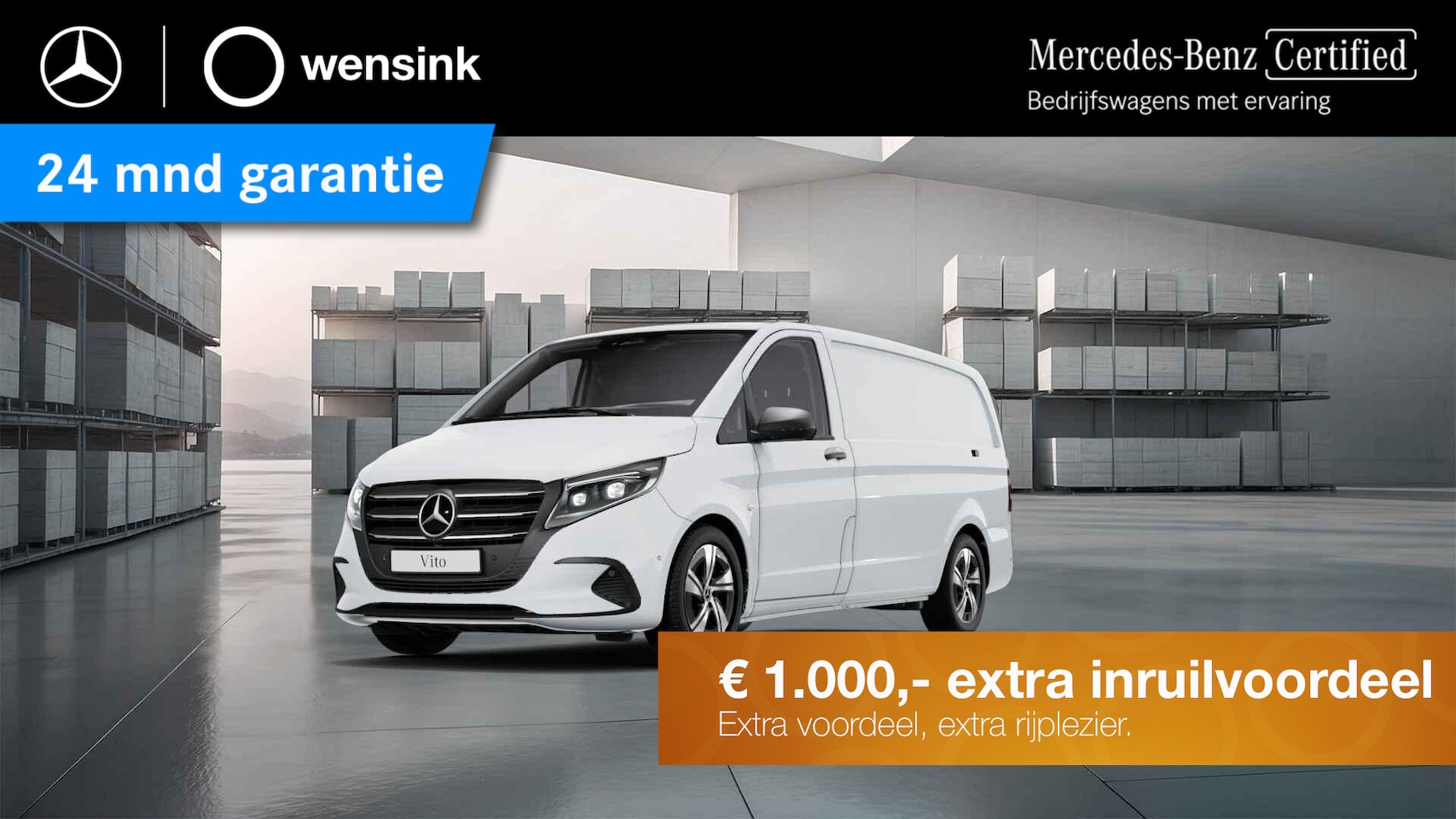 Mercedes-Benz Vito - 116 CDI | L2 | SELECT | AUTOMAAT | 165 PK | LEDER ZWART | LED | NAVIGATIE | CAMERA | CRUIS - AutoWereld.nl