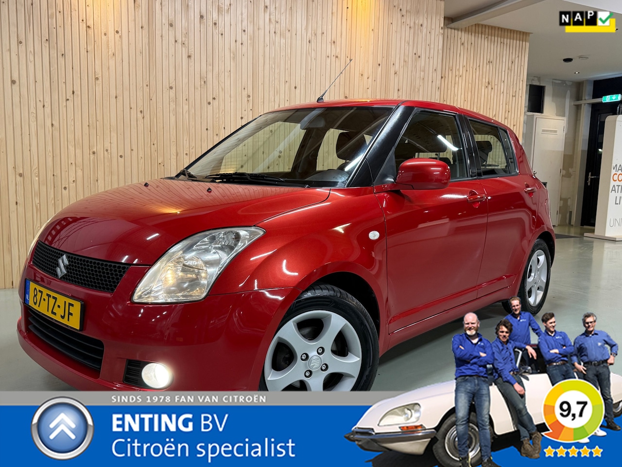 Suzuki Swift - 1.3 EXCLUSIVE TREKHAAK 1E EIGENAAR KEYLESS - AutoWereld.nl