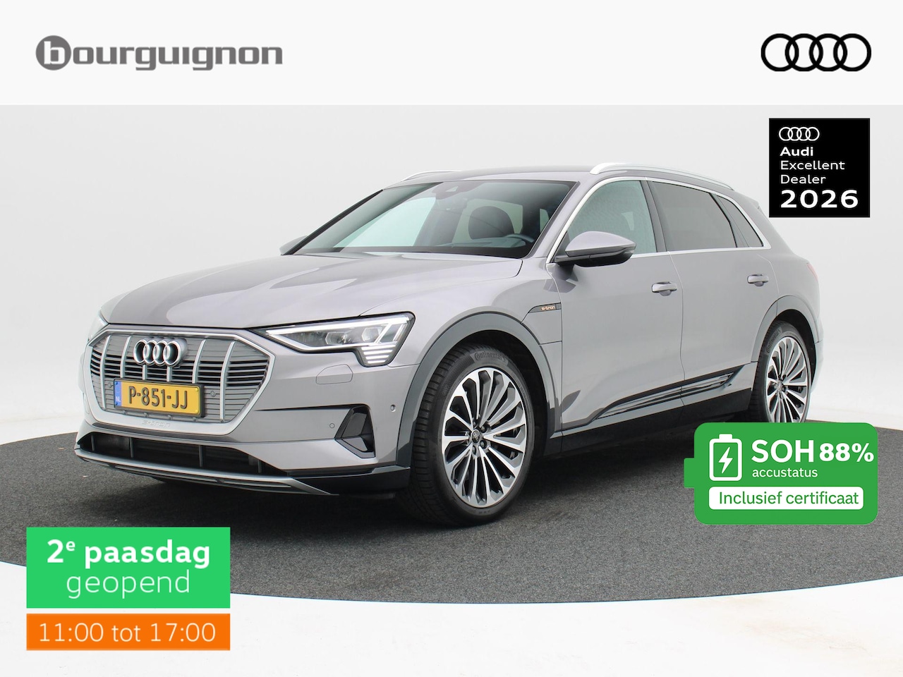 Audi e-tron - 55 quattro Business edition Plus 95 kWh 409 Pk | Afneembare Trekhaak | Head-Up Display | S - AutoWereld.nl
