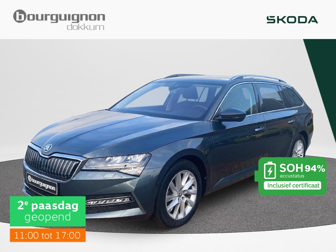 Skoda Superb Combi - 1.4 TSI iV Business Edition Plus | 218 pk | Trekhaak | ACC | DCC | Elek. klep | SOH 94% | - AutoWereld.nl