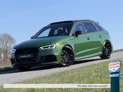 Audi RS3 - 2.5 TFSI 400PK Quattro / Pano / Grail Exhaust / Sonoma Green / Carbon / Schaalstoelen / Vi