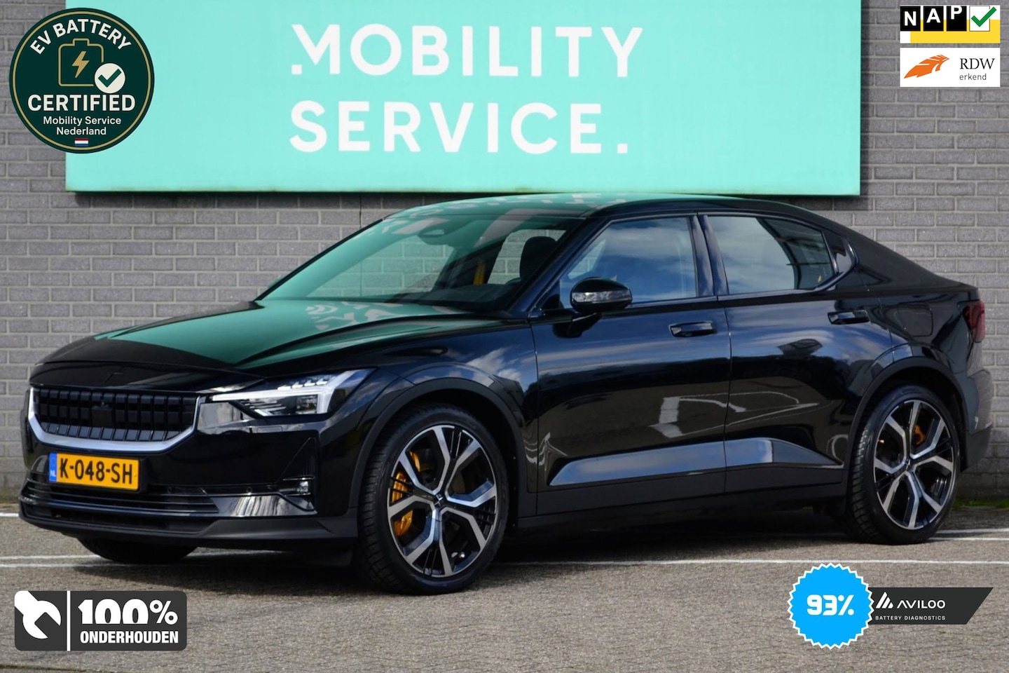 Polestar 2 - Long Range Dual Motor Launch Edition 78kWh SOH93% Pano CarPlay LED 19" Clima Navi - AutoWereld.nl