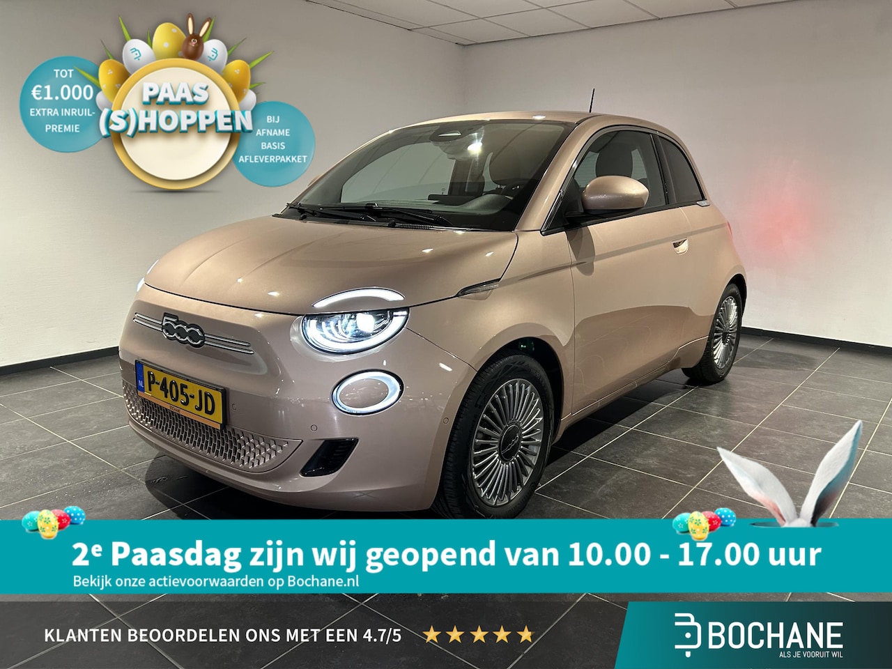 Fiat 500 - Icon 42 kWh | SOH 91,2% | Navigatie | Stoelverwarming | Achteruitrijcamera | - AutoWereld.nl