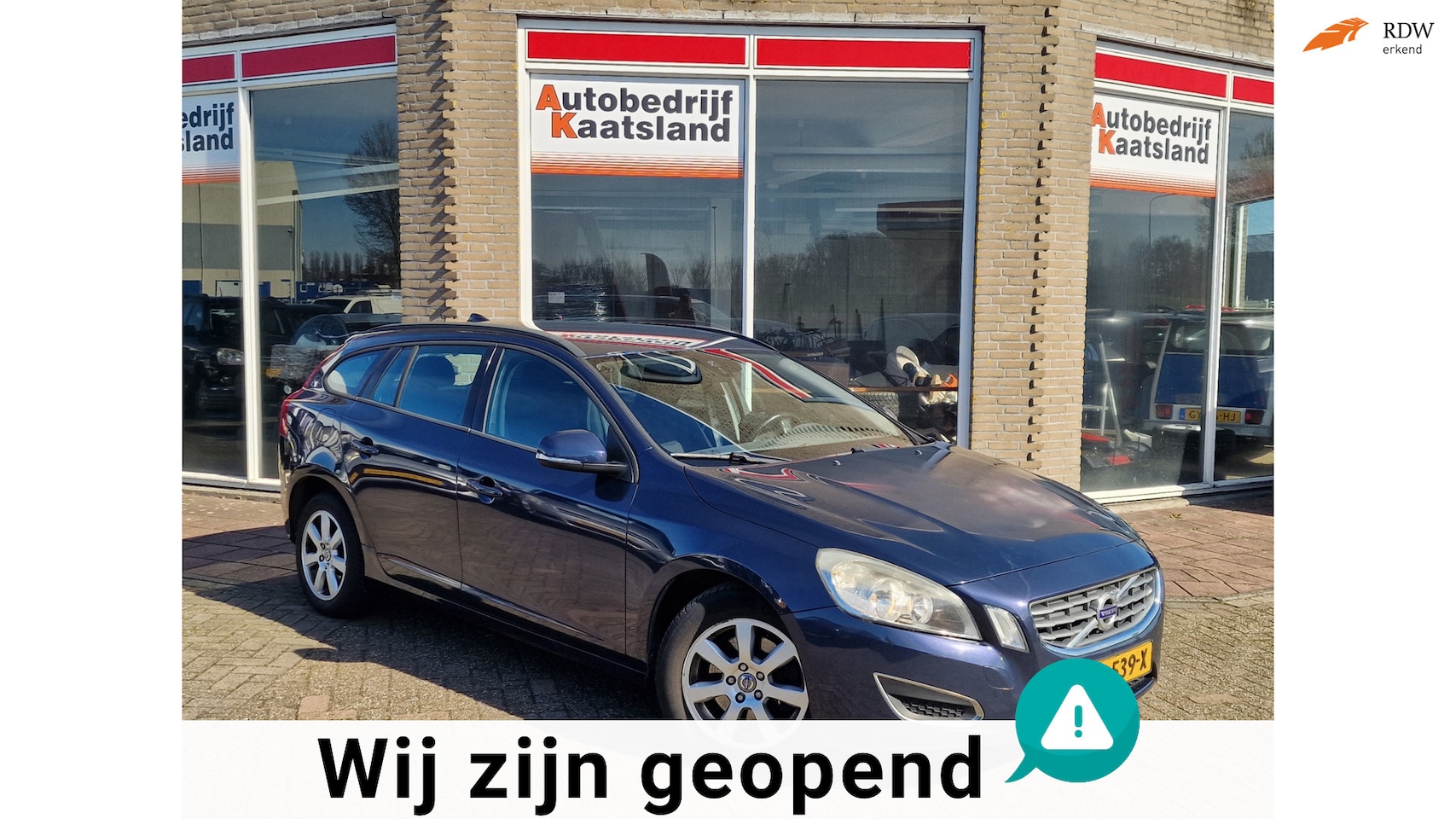 Volvo V60 - 1.6 D2 Kinetic Automaat - Navi - Clima - 2013 - AutoWereld.nl