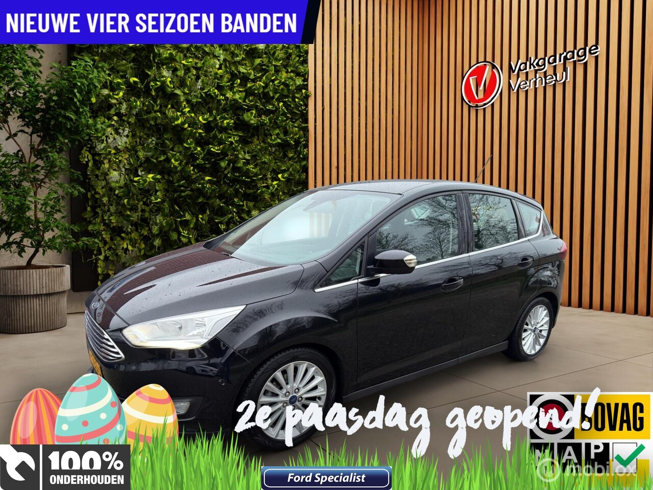 Ford C-Max - 1.0 Titanium|125Pk|Trekhaak|Navi|Boekjes - AutoWereld.nl