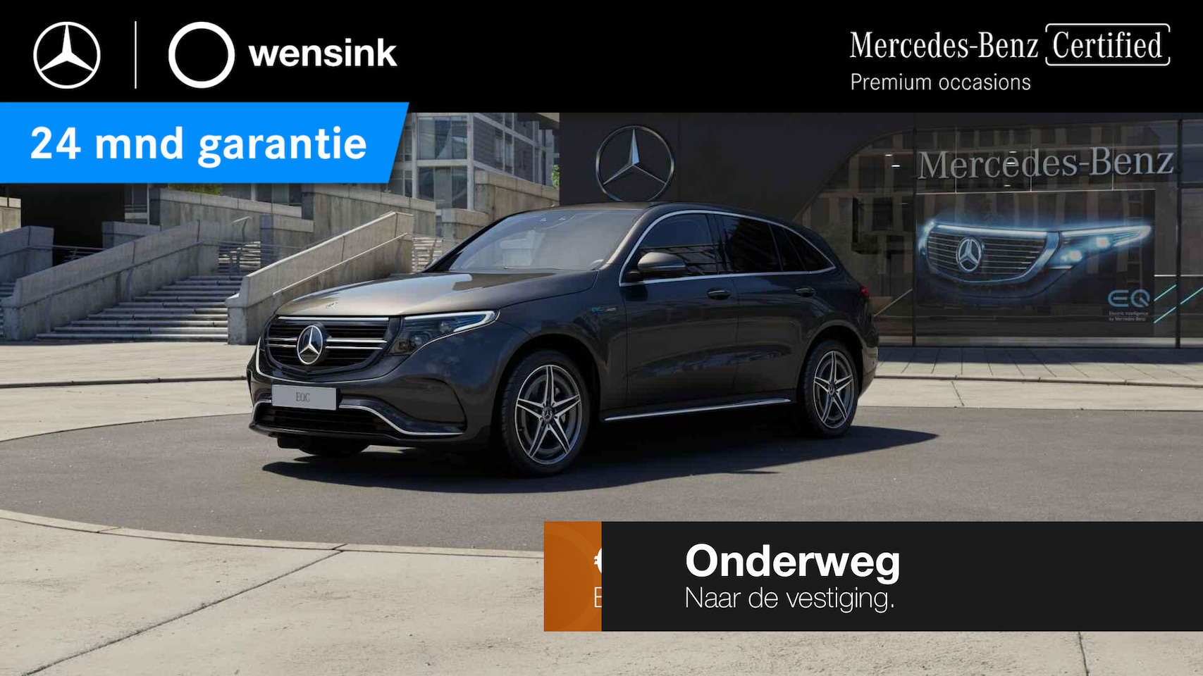 Mercedes-Benz EQC - 400 4MATIC Premium 80 kWh | Trekhaak | Digital Light | 360 graden camera | Schuif/kantelda - AutoWereld.nl