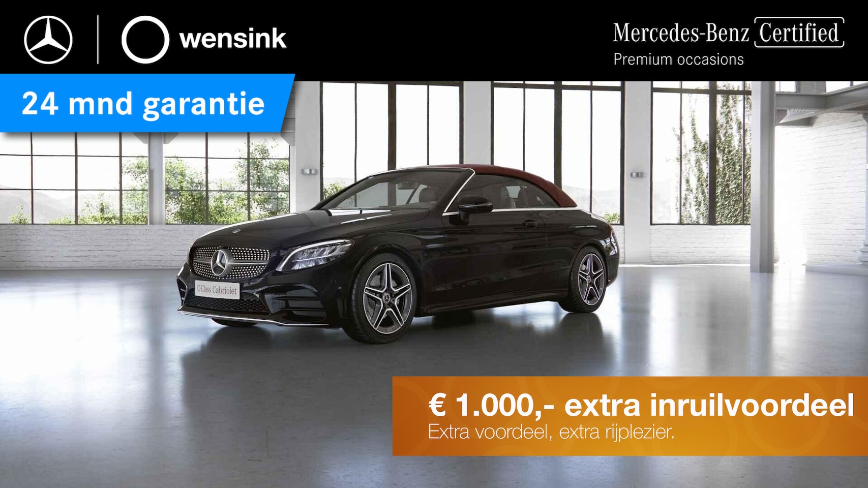 Mercedes-Benz C-klasse Cabrio - 200 Sport Edition | AMG | Aircap | Memory | Nekverwarming | High Performance koplampen | - AutoWereld.nl