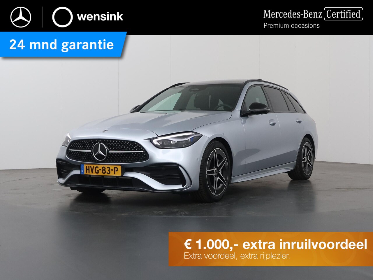 Mercedes-Benz C-klasse Estate - 180 Business Solution AMG | Panoramadak | Night pakket | Memory stoelen | Keyless | Digita - AutoWereld.nl