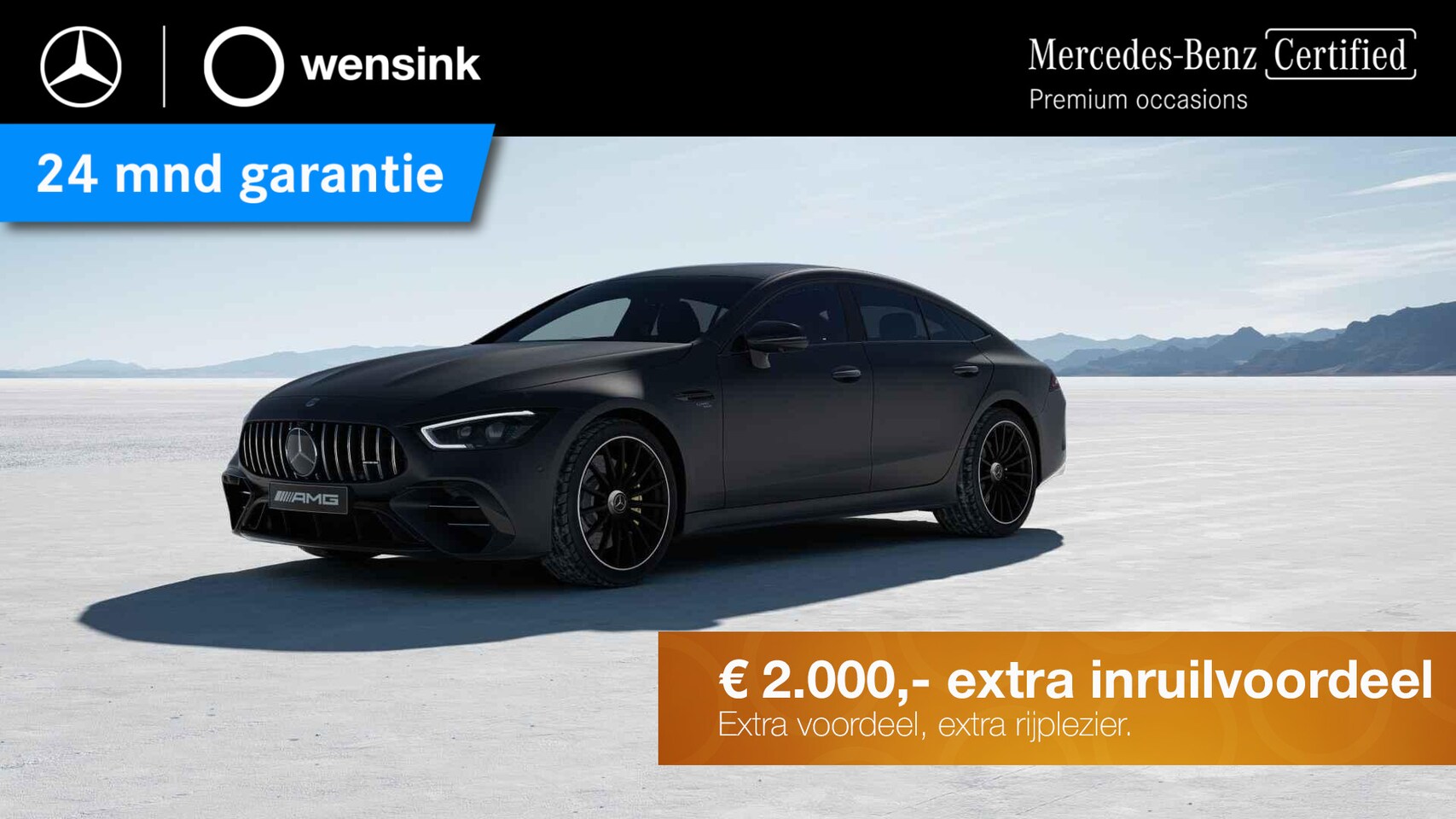 Mercedes-Benz AMG GT 4-Door Coupe - AMG 53 4MATIC+ Premium Plus | Night | Panoramadak | Luchtvering | Softclose | Rijassistent - AutoWereld.nl