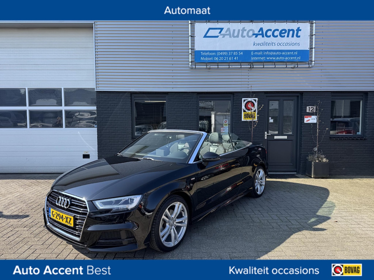 Audi A3 Cabriolet - 35 TFSI CoD Advance Sport S-Line Edition/Navi/47dkm... - AutoWereld.nl