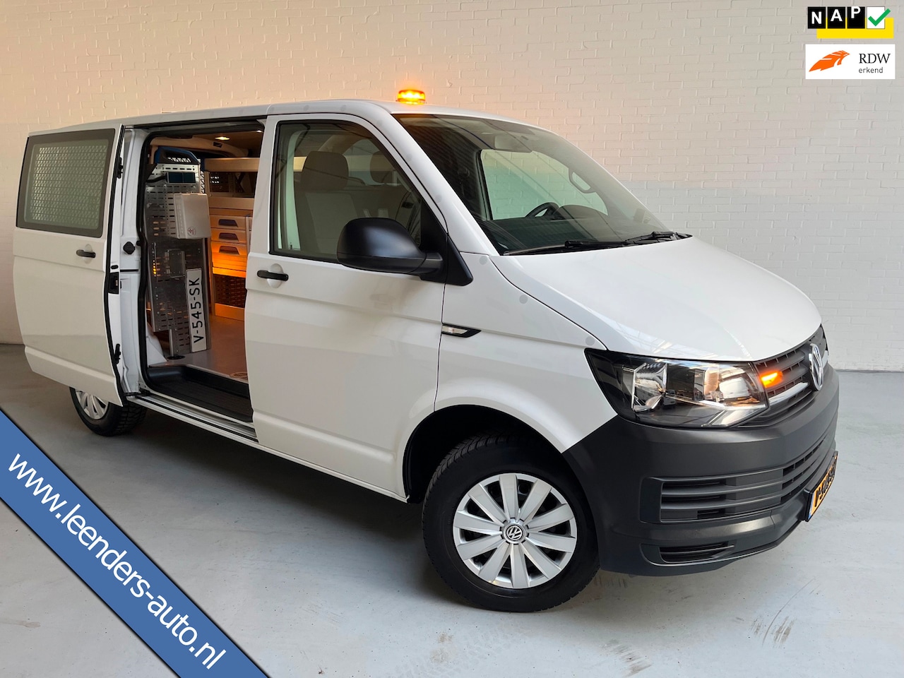 Volkswagen Transporter - Servicewagen DSG Automaat 2.0 TDI 150pk L1H1 Comfortline, Sortimo Inrichting , Standkachel - AutoWereld.nl