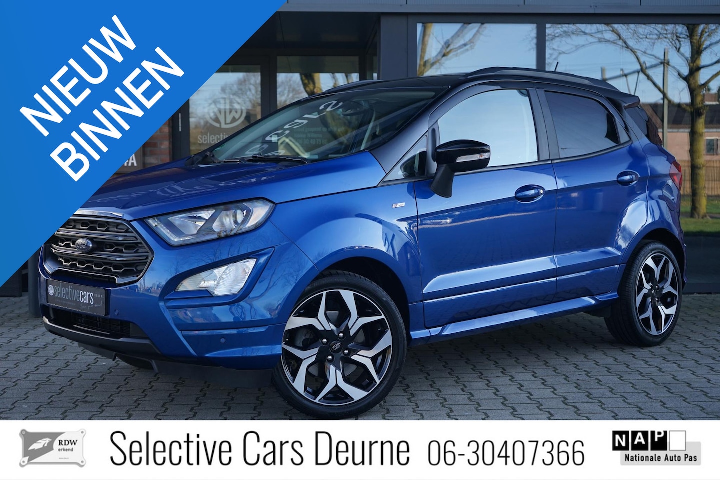Ford EcoSport - 1,0 EcoBoost ST-line , Schuifdak, Trekhaak, B&O, Cruise, Camera, 18''LM, LED. - AutoWereld.nl