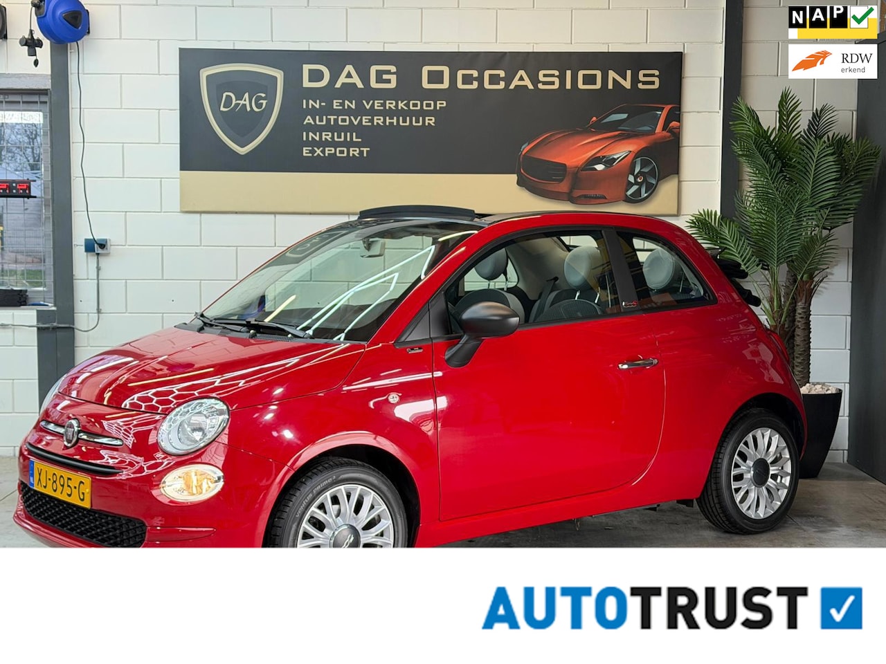 Fiat 500 C - 0.9 CABRIO | 14d KM AIRCO|LED|CRUISE - AutoWereld.nl